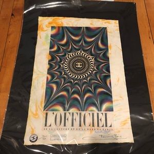 Signed by artist Fairchild Paris Chanel poster